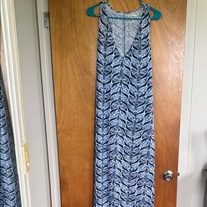 Lilly Pulitzer Blue and White Maxi Dress